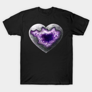 Amethyst heart T-Shirt